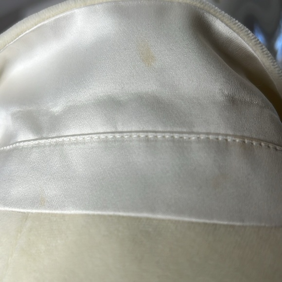 Hugo Boss US Sz 10 Cream Velvet with Satin Trim Snap Front Blazer - Picture 11 of 12